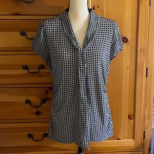 Wht House Blk Market Blouse, XL